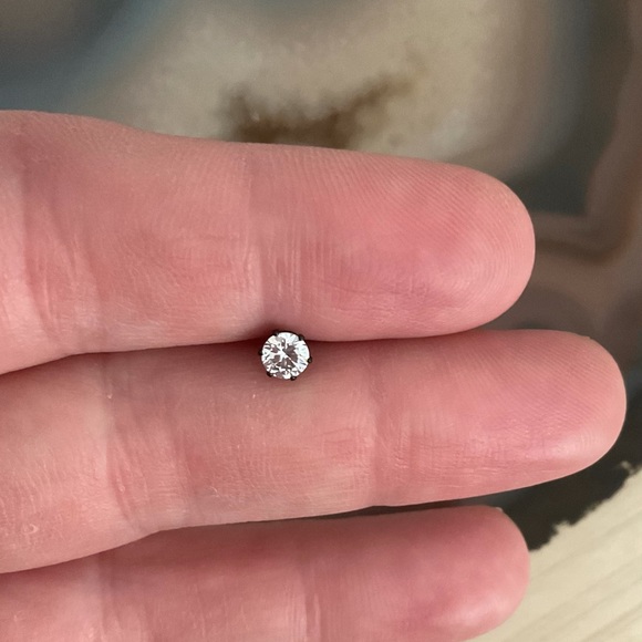 Gunmetal barbell earring cartilage tragus helix nose ring stud conch NEW - Picture 4 of 12